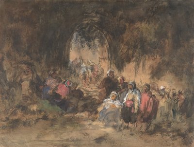 Arabowie odpoczywający, 1817-70. autorstwa Eugenio Lucas Villamil