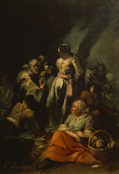 Jaskinia bandytów autorstwa Eugenio Lucas y Padilla