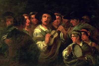 Serenaders (olej na płótnie) autorstwa Eugenio Lucas y Padilla