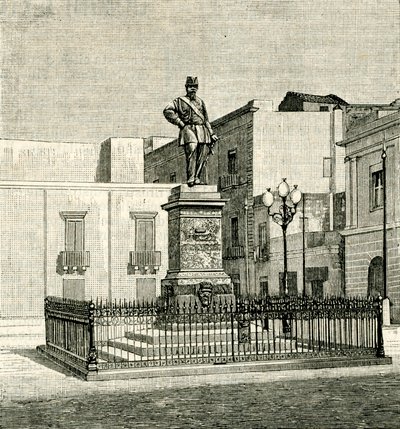 Pomnik Wiktora Emanuela II (1820-1878), autorstwa Eugenio Maccagnani (1852-1930), Lecce, Apulia, Włochy autorstwa Eugenio Maccagnani
