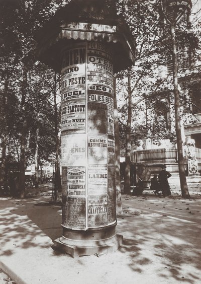 Kolumna-św. Sulpice autorstwa Eugène Atget