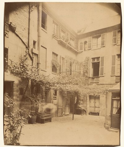 Cour de Rouen, Boulevard Saint-Germain autorstwa Eugène Atget