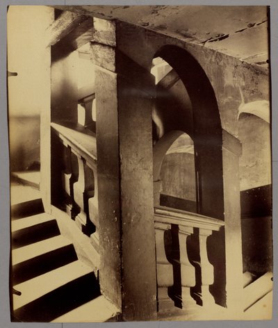 Schody, 25 rue des Blancs-Manteaux autorstwa Eugène Atget