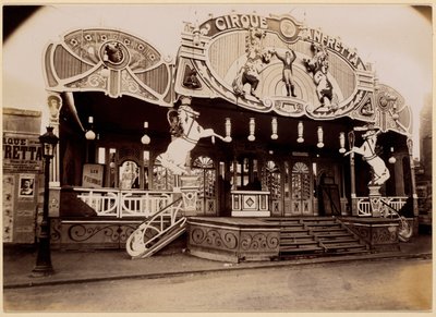 Foire des Invalides autorstwa Eugène Atget