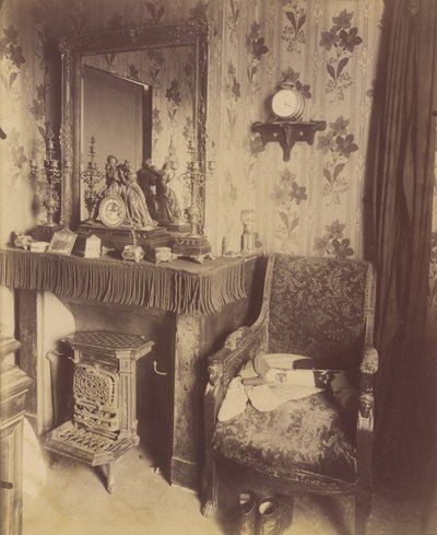 Wnętrze domu robotniczego, rue de Romainville autorstwa Eugène Atget