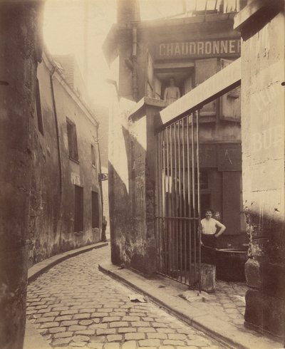 Warsztat ślusarski, pasaż de la Réunion autorstwa Eugène Atget