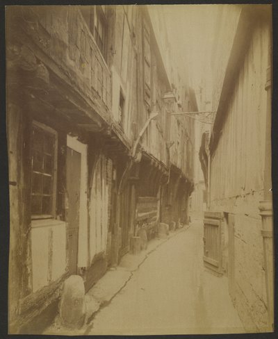 Rouen, Impasse des Hauts-Mariages autorstwa Eugène Atget