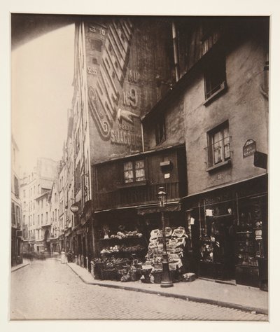 Rue Galande, Paryż autorstwa Eugène Atget