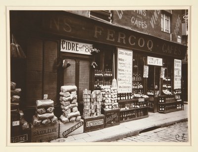 Witryna sklepowa autorstwa Eugène Atget