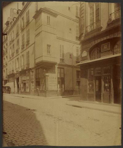 Wieżyczka przy rue Saint Paul.  Podobno było to biuro Botala, lekarza Henryka III. autorstwa Eugène Atget