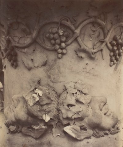 Wersal, szczegół wazonu, 1906. autorstwa Eugène Atget
