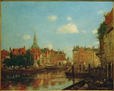 Widok Dordrechtu autorstwa Eugene Louis Boudin