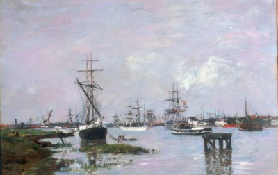 Antwerpia, port autorstwa Eugene Louis Boudin