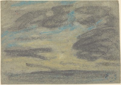 Chmury nad morzem autorstwa Eugène Boudin