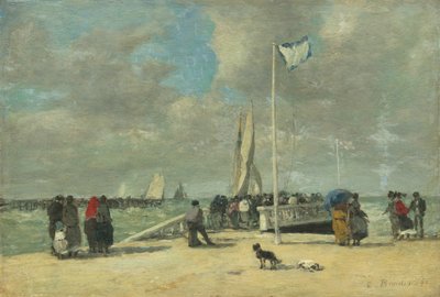 Na molo autorstwa Eugène Boudin