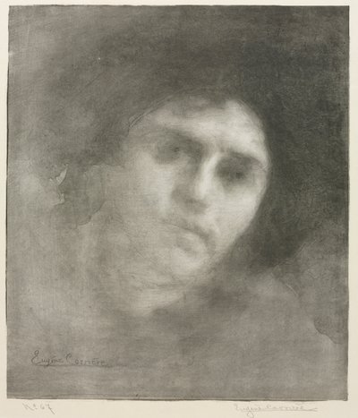 Duży talerz Madame Eugène Carrière, 1893. autorstwa Eugène Carrière