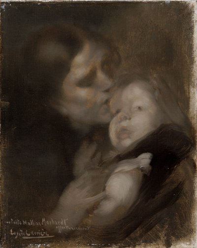 „Matka i dziecko”, ok. 1890 r. autorstwa Eugène Carrière