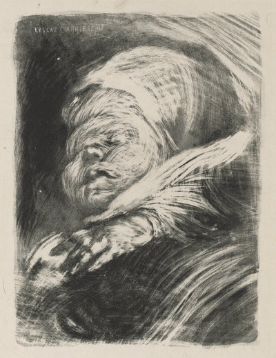 Noworodek w czepku, 1890. autorstwa Eugène Carrière