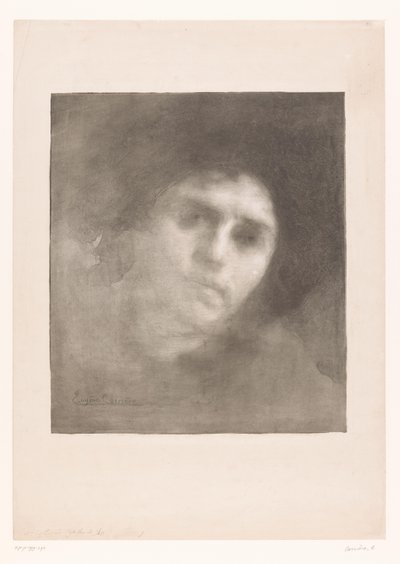 Portret Madame Carriere Pani Eugene Carriere autorstwa Eugène Carrière