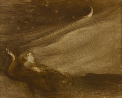 Kontemplator, 1901 autorstwa Eugène Carrière