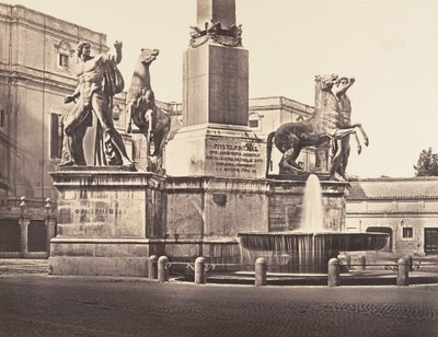 Monte Cavallo, 1848-52. autorstwa Eugène Constant