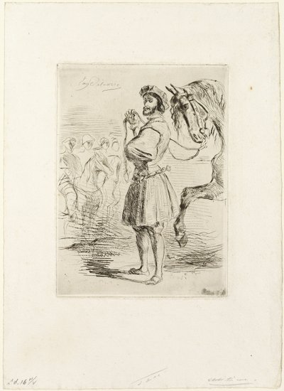 Pan z czasów Franciszka I autorstwa Eugène Delacroix