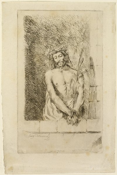Chrystus z trzciną autorstwa Eugène Delacroix