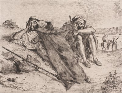 Duński: Arabowie z Oranu autorstwa Eugène Delacroix