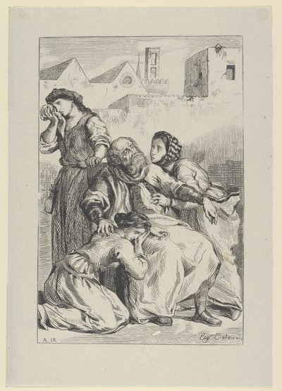 Śmierć Goetza von Berlichingen, 1845., 1845. autorstwa Eugène Delacroix
