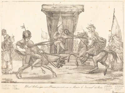 Pojedynek polemiczny autorstwa Eugène Delacroix