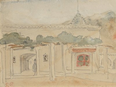Figura w drzwiach, 1832. autorstwa Eugène Delacroix