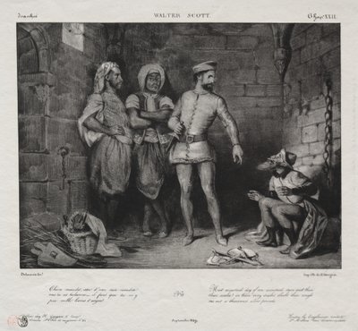 Fronte-Boeuf i Żyd autorstwa Eugène Delacroix