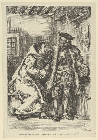Goetz i fr. Martin, po 1845 r., po 1845 r. autorstwa Eugène Delacroix