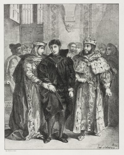 Mała wioska autorstwa Eugène Delacroix
