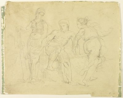 Herkules między cnotą a występkiem autorstwa Eugène Delacroix