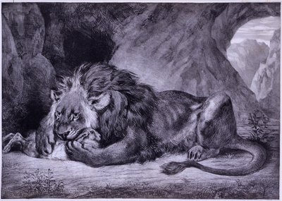 Lew Atlasa autorstwa Eugène Delacroix