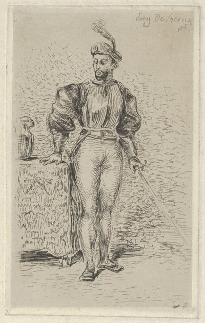 Człowiek pod bronią, 1833., 1833. autorstwa Eugène Delacroix