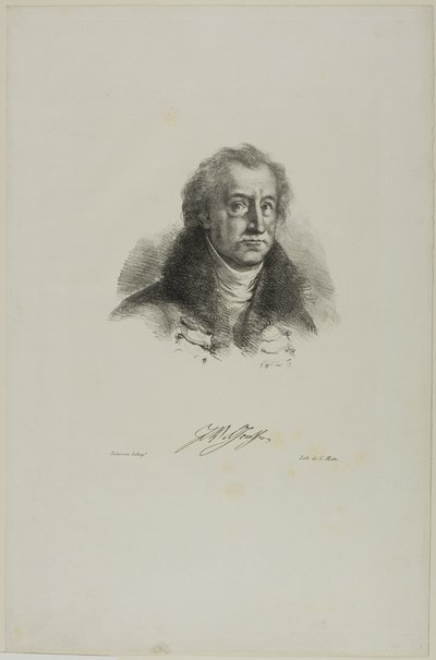 Portret Goethego z Fausta autorstwa Eugène Delacroix
