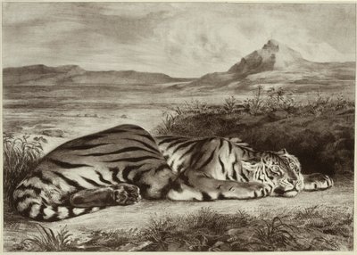 Królewski Tygrys autorstwa Eugène Delacroix