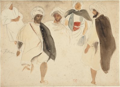 Studium Arabów autorstwa Eugène Delacroix