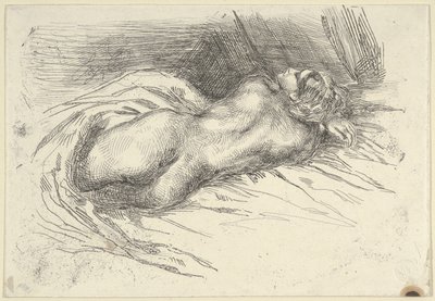 Studium kobiety widzianej z tyłu, 1833., 1833. autorstwa Eugène Delacroix