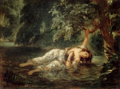 Śmierć Ofelii, 1853. autorstwa Eugène Delacroix