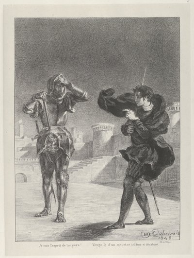 Duch na tarasie, 1843., 1843. autorstwa Eugène Delacroix