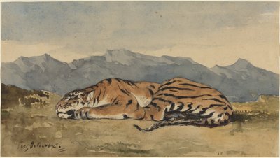Tygrys, ok. 1830. autorstwa Eugène Delacroix