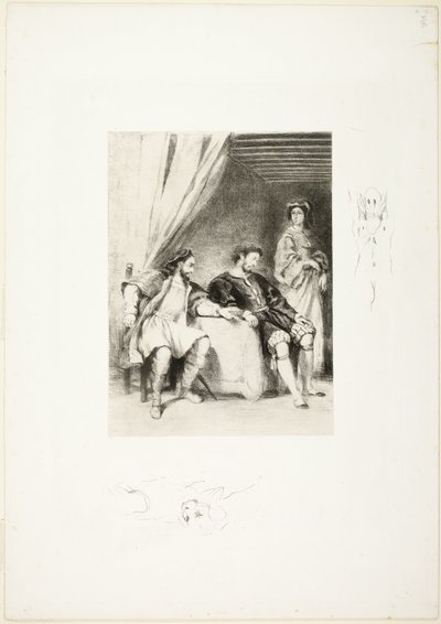 Weislingen uwięziony przez Goetza autorstwa Eugène Delacroix