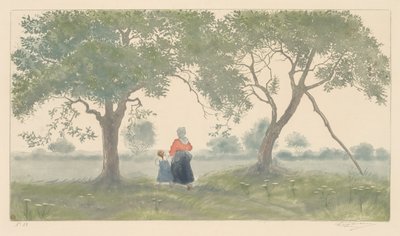 Jabłonie, 1902. autorstwa Eugène Delâtre