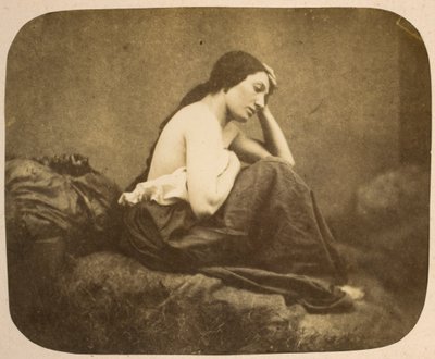 Portret kobiety autorstwa Eugène Durieu