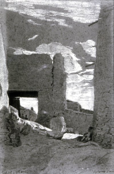 Bab El Gharbi, języki autorstwa Eugène Fromentin