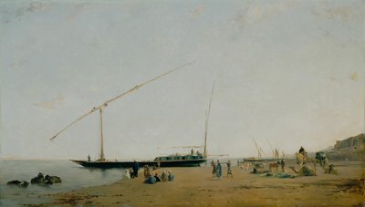 Nad Nilem, w pobliżu Philae autorstwa Eugène Fromentin