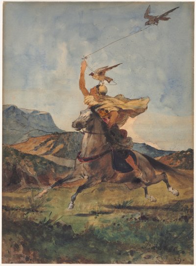 Sokolnik. autorstwa Eugène Fromentin